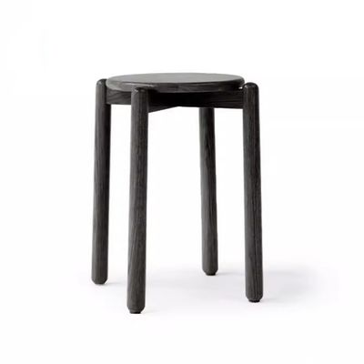 Silla de comedor de madera maciza, simplemente diseñada con material de cubierta de madera de roble