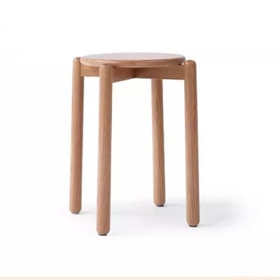Silla de comedor de madera maciza, simplemente diseñada con material de cubierta de madera de roble