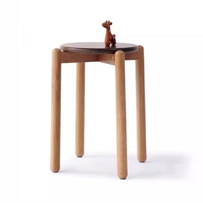 Silla de comedor de madera maciza, simplemente diseñada con material de cubierta de madera de roble