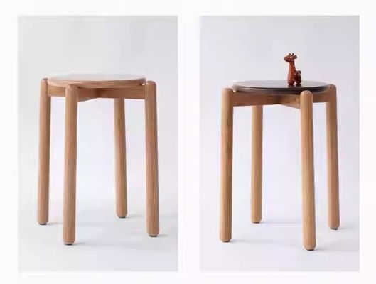 Silla de comedor de madera maciza, simplemente diseñada con material de cubierta de madera de roble