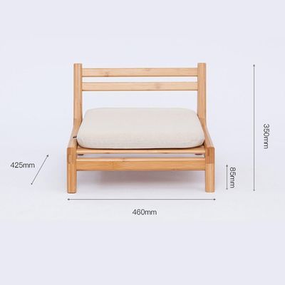 Inicio Muebles japonés Tatami Madera Silla de té sin piernas con respaldo trasero OEM/ODM Sí
