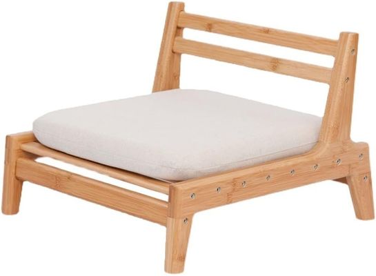 Inicio Muebles japonés Tatami Madera Silla de té sin piernas con respaldo trasero OEM/ODM Sí