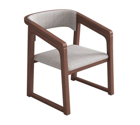 Color personalizado Madera sólida silla de madera de cuero de PU W56*D51*H71CM silla de comedor de diseño nórdico silla de madera moderna