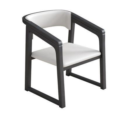 Color personalizado Madera sólida silla de madera de cuero de PU W56*D51*H71CM silla de comedor de diseño nórdico silla de madera moderna