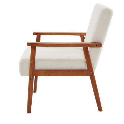 Silla de sofá de madera de tejido sólido de exterior silla de madera para sala de estar y hotel correo de embalaje N silla de asiento blando de diseño moderno
