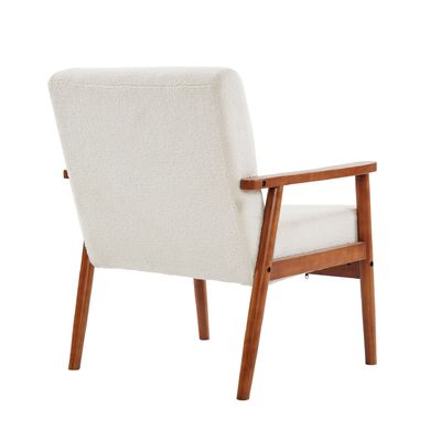 Silla de sofá de madera de tejido sólido de exterior silla de madera para sala de estar y hotel correo de embalaje N silla de asiento blando de diseño moderno