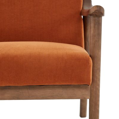 Sillón de sofá de madera sólida Sillón de sofá de madera sólida con paquete de correo en estilo silla de ocio