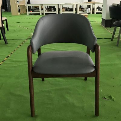 Silla de tapicería moderna a medida para restaurante Hotel Muebles de madera sólida Silla de comedor del taller