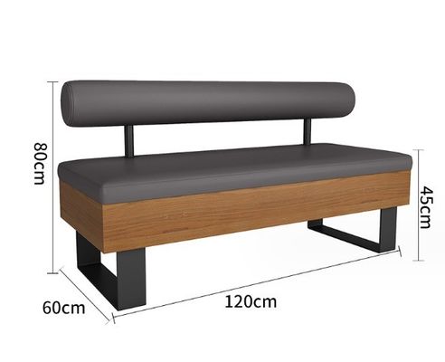 Moderno diseño nórdico silla de madera maciza de cuero PU sofá de sala de estar sillas de madera stand para una experiencia de asiento cómodo
