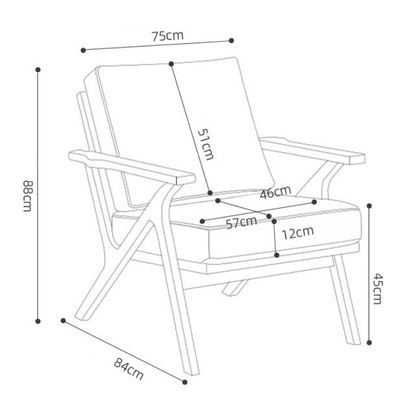 Salón Acento Silla de brazos Silla de madera nórdica moderna con lana de cordero de terciopelo Muebles de diseño de hotel en blanco / negro / amarillo