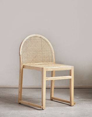 Muebles de comedor de hotel silla de comedor de ratán moderna para restaurante natural moderno