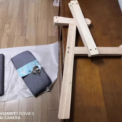 Sillones de restaurante de cuero PU de madera sólida moderna para muestras de comedor dentro de muebles generales para el hogar
