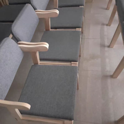 Sillones de restaurante de cuero PU de madera sólida moderna para muestras de comedor dentro de muebles generales para el hogar