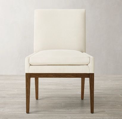 Silla de comedor de madera tapizada para restaurante y hotel moderno