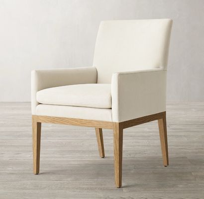 Silla de comedor de madera tapizada para restaurante y hotel moderno