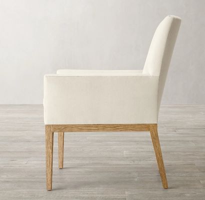 Silla de comedor de madera tapizada para restaurante y hotel moderno