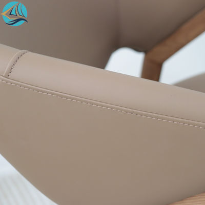 Silla de esponja de PU de lujo nórdico moderno silla de comedor de madera sólida de ceniza para muebles de comedor