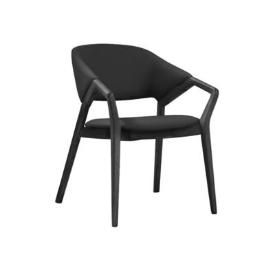 No silla de comedor de madera de ceniza sólida plegada para el lujo moderno silla de brazos de madera de ocio en la habitación del hotel