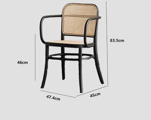 Muebles comerciales Silla de comedor de madera maciza para restaurantes Muebles de bar