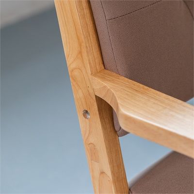 Silla de sofá de madera de tejido sólido W60*D73*H76CM La solución de asientos definitiva para el salón moderno y el hotel