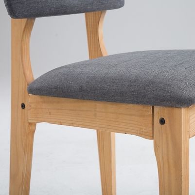Muebles de comedor modernos sillas de madera maciza con acabado de nitrolacquer para muebles de restaurante