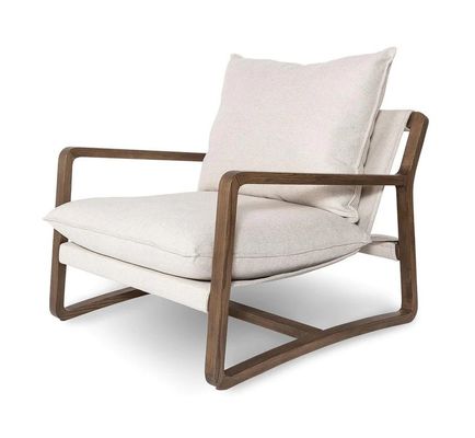 Silla de salón de madera moderna en color natural / nuez para la decoración del salón