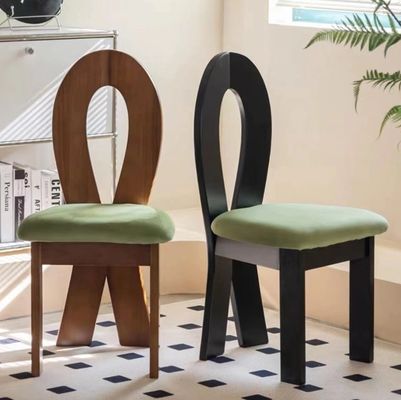 Embalaje de correo N Muebles de sala de estar Diseño moderno Asiento blando Madera Cordero Lana silla de comedor para hotel y hogar