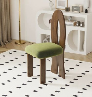 Embalaje de correo N Muebles de sala de estar Diseño moderno Asiento blando Madera Cordero Lana silla de comedor para hotel y hogar