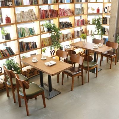 Hotel Restaurante Sin brazos Nordic silla de comedor de madera con marco de madera de caucho