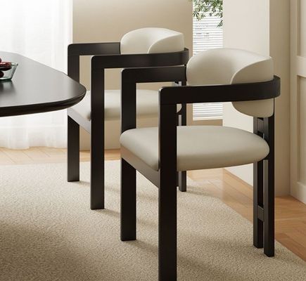 Silla de la sala de estar sillas de madera diseño de muestras modernas asiento blando terciopelo lana de cordero comedor para el envío de correo