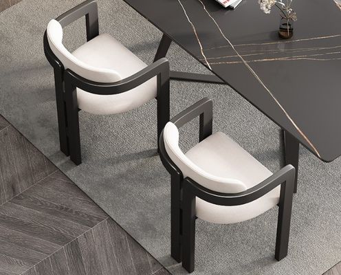 Silla de la sala de estar sillas de madera diseño de muestras modernas asiento blando terciopelo lana de cordero comedor para el envío de correo