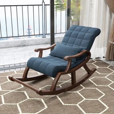 Muebles de madera cómodos silla de descanso para relajarse y equilibrar en el estilo de silla de ocio sala de estar
