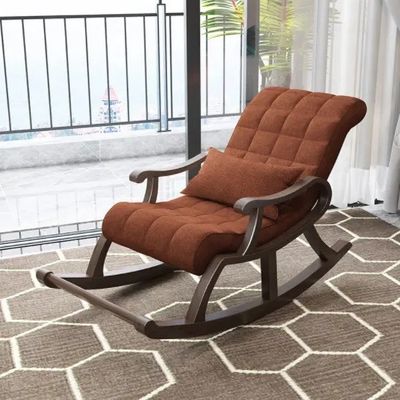 Muebles de madera cómodos silla de descanso para relajarse y equilibrar en el estilo de silla de ocio sala de estar