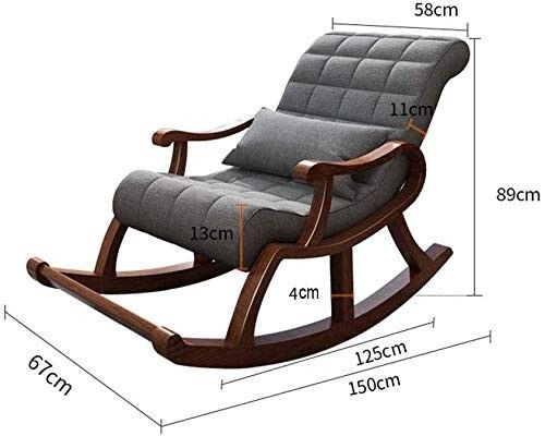 Muebles de madera cómodos silla de descanso para relajarse y equilibrar en el estilo de silla de ocio sala de estar