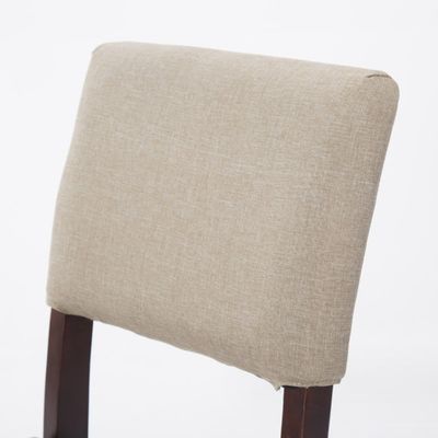 Silla de comedor de madera maciza tapizada de tejido colorido perfecta para el mobiliario de hoteles / comedores / restaurantes
