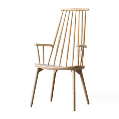 Personalización silla de comedor de tejido de reposabrazos de madera moderna para la mayor cantidad en restaurantes y hoteles
