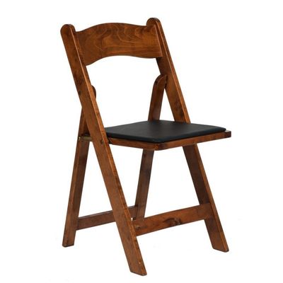 Oficina Comedor y bodas Sillones de ratan plegable de madera con acabado de nitrolaca