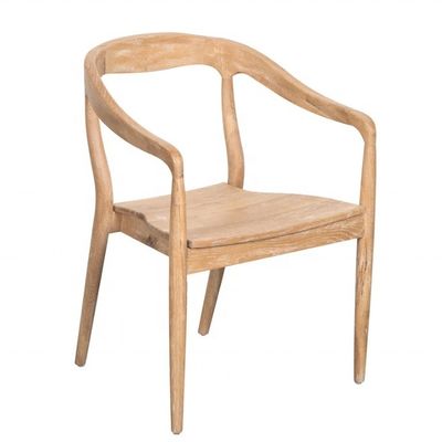 Silla de comedor con reposabrazos de madera maciza en estilo banquete clásico para bodas en hoteles