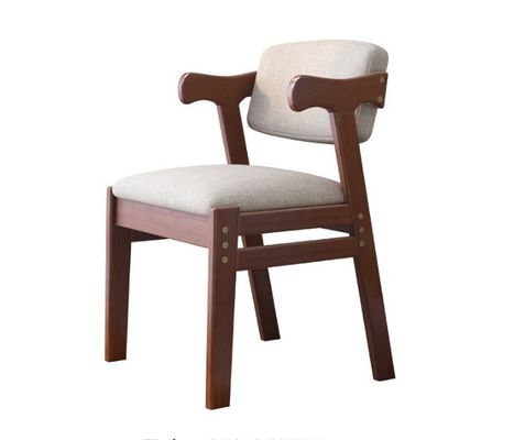 Silla de comedor de madera sólida nórdica moderna con reposabrazos NO Plegable Estilo de diseño Moderno Plegable NO