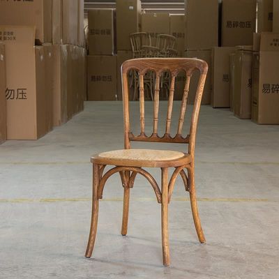 Servicio OEM aceptado silla de rattan de madera sólida moderna para restaurante en estilo nórdico