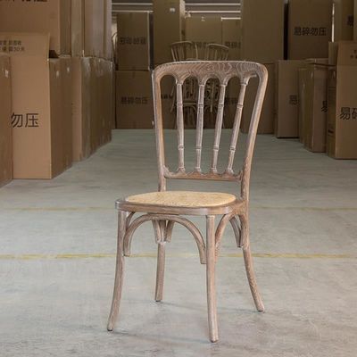 Servicio OEM aceptado silla de rattan de madera sólida moderna para restaurante en estilo nórdico