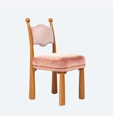 Diseño francés nórdico Moderno Madera maciza de un asiento de lana de cordero Sala de comedor sillas de madera
