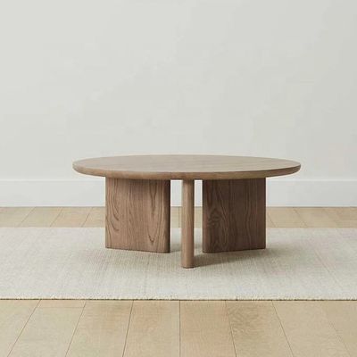 Casa Muebles Modernos de base triangular Mesa de café en color nuez Marco de madera para muebles de comedor
