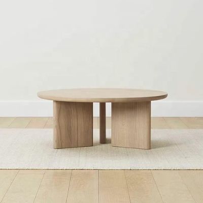 Casa Muebles Modernos de base triangular Mesa de café en color nuez Marco de madera para muebles de comedor