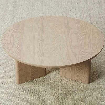 Casa Muebles Modernos de base triangular Mesa de café en color nuez Marco de madera para muebles de comedor