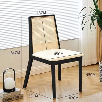 NC/PU Finish de pintura silla de comedor tapizada de madera para diseño nórdico moderno y estilo de madera sólida