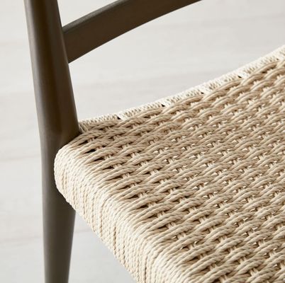 Cuadro de madera maciza Diseños personalizados Vintage Hotel silla de comedor de cordón tejido para eventos