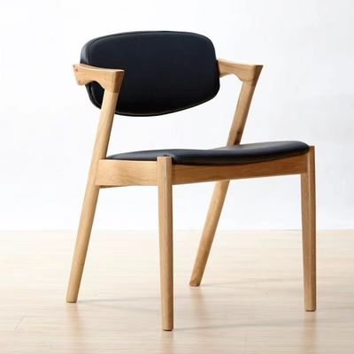 Muebles para el hogar modernos silla de comedor de madera sólida natural para restaurantes silla nórdica muebles de comedor