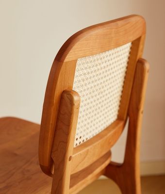 Casa Muebles Moderno tejido natural de ratán silla de comedor de madera sólida para hotel y restaurante