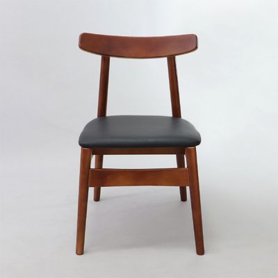 Hotel Restaurante Sillas de comedor de madera maciza con asiento tapizado y opciones personalizables